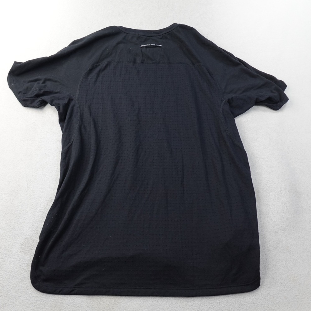 Nike Trail Solar Chase Shirt Mens Large Black Dri-FIT ADV Running HJ3580 - Picture 3 of 11
